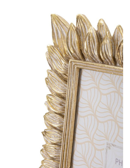 Cadre photo original Feuilles en Résine Doré pour photo 15x20 cm Molas 