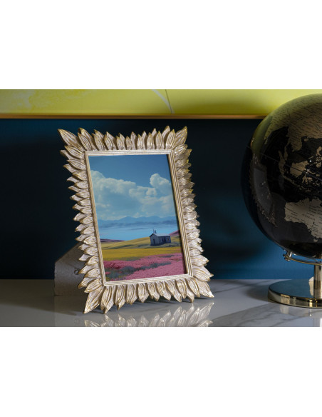 Cadre photo original Feuilles en Résine Doré pour photo 15x20 cm Molas 