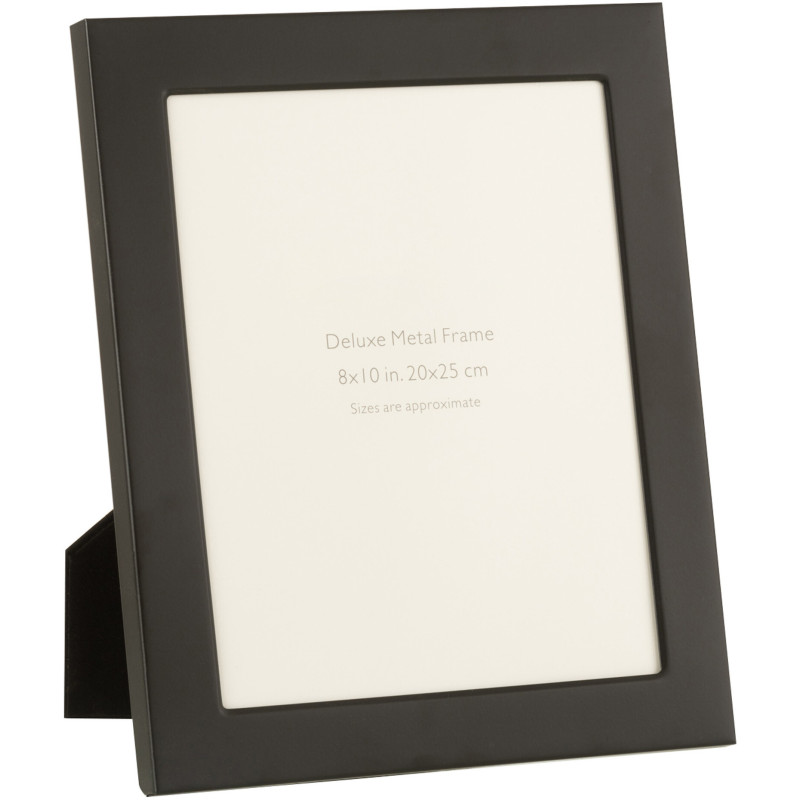 Cadre photo Bord large Stymia en Métal Noir pour photo 20x25 - 1