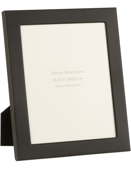 Cadre photo Bord large Stymia en Métal Noir pour photo 20x25 - 1