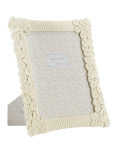 Cadre photo original Fleurs en Résine Blanc pour photo 20x25 cm Cempak 