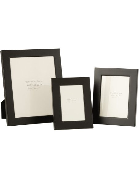 Cadre photo Bord large Stymia en Métal Noir pour photo 20x25 - 3