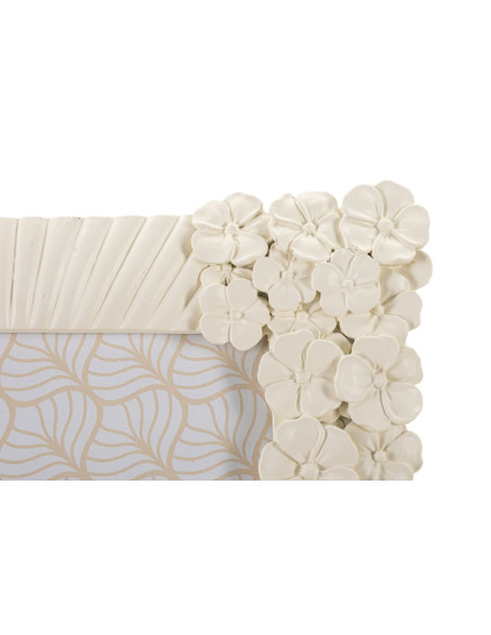 Cadre photo original Fleurs en Résine Blanc pour photo 15x20 cm Cempak 