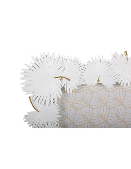 Cadre photo original Feuilles tropicales en Résine Blanc pour photo 20x25 cm Palm 