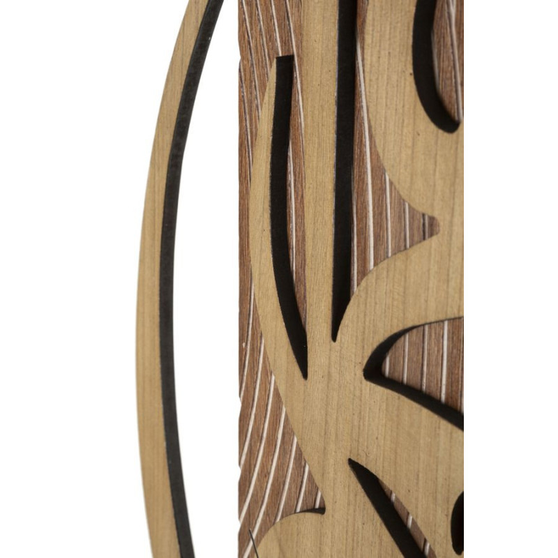 Grande Horloge murale design Hauteur 93 cm en Bois Naturel Wolly - 4
