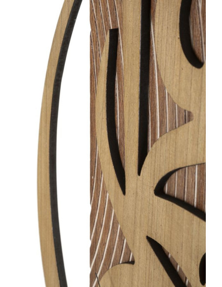 Grande Horloge murale design Hauteur 93 cm en Bois Naturel Wolly - 4