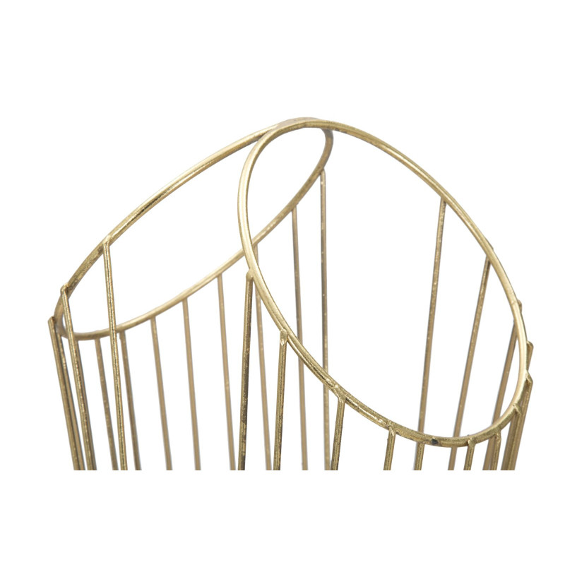 Porte parapluie design moderne Hauteur 60 cm en Métal Doré Telya 