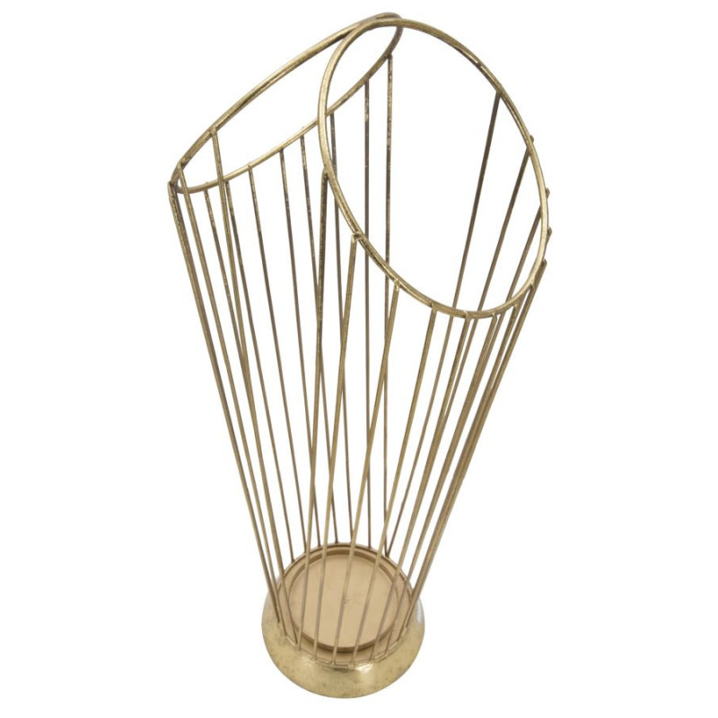 Porte parapluie design moderne Hauteur 60 cm en Métal Doré Telya 