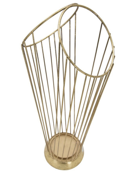 Porte parapluie design moderne Hauteur 60 cm en Métal Doré Telya 