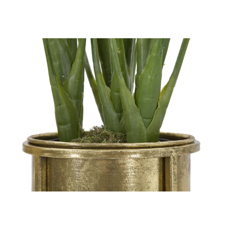 Cache pot sur pieds moderne Rond en Métal Doré Viielli Elryn (Lot de 2) 