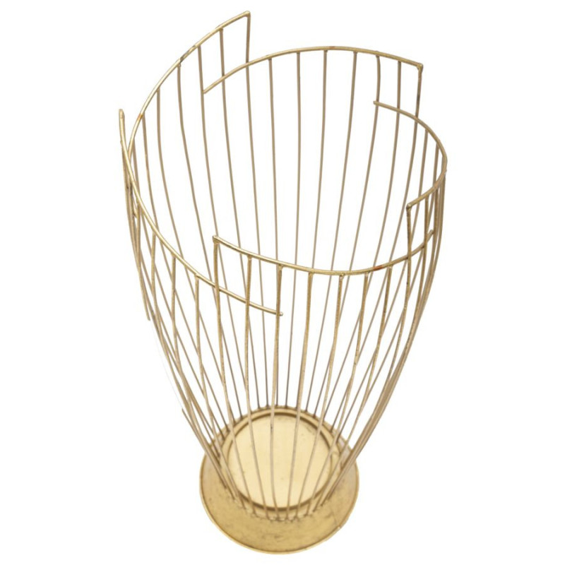 Porte parapluie design moderne 28x69 en Métal Doré Karon 