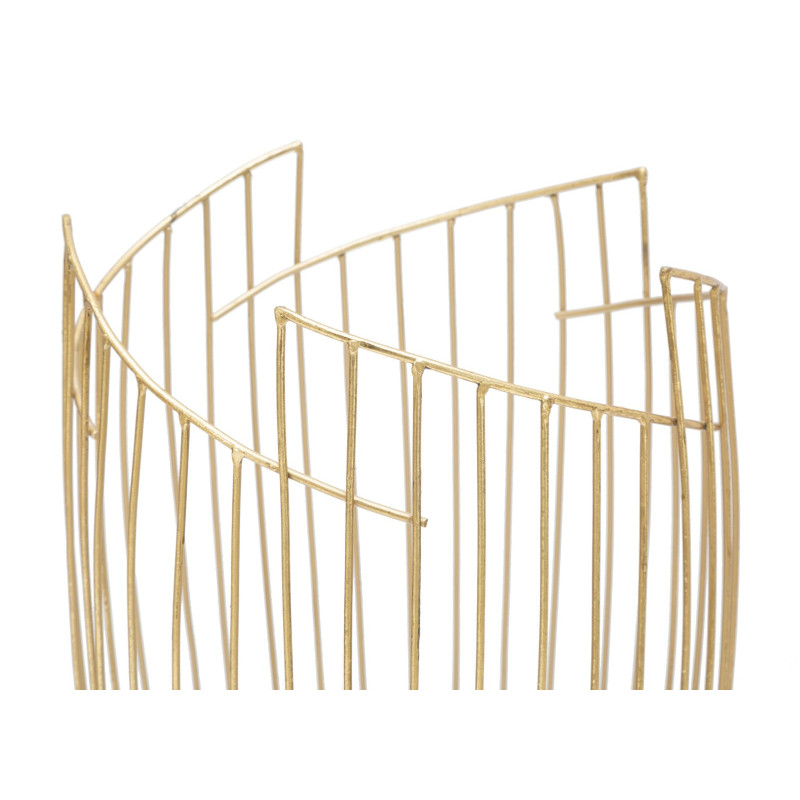Porte parapluie design moderne 28x69 en Métal Doré Karon 