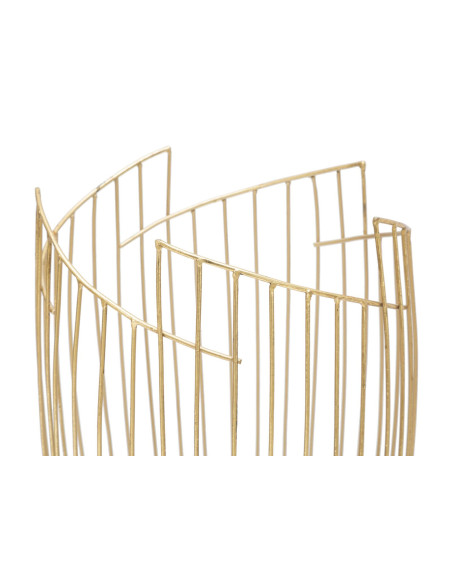 Porte parapluie design moderne 28x69 en Métal Doré Karon 