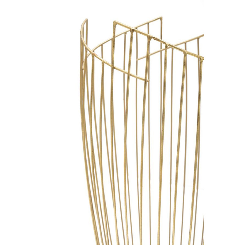 Porte parapluie design moderne 28x69 en Métal Doré Karon 