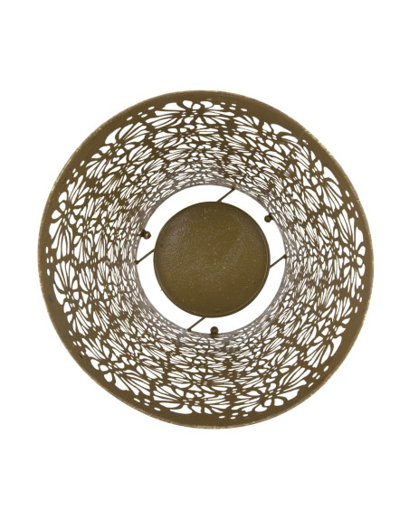 Porte parapluie moderne rond Fleurs 24x42 en Métal Doré Telia 