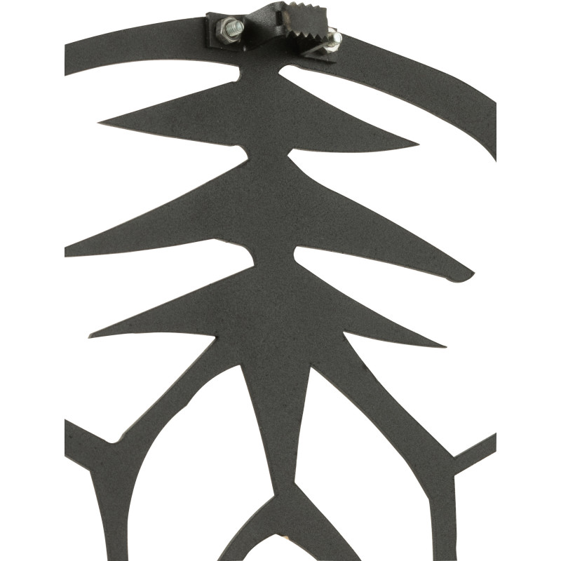 Déco Murale Tête de tigre Cyprian en Métal Noir 45x50 - 3