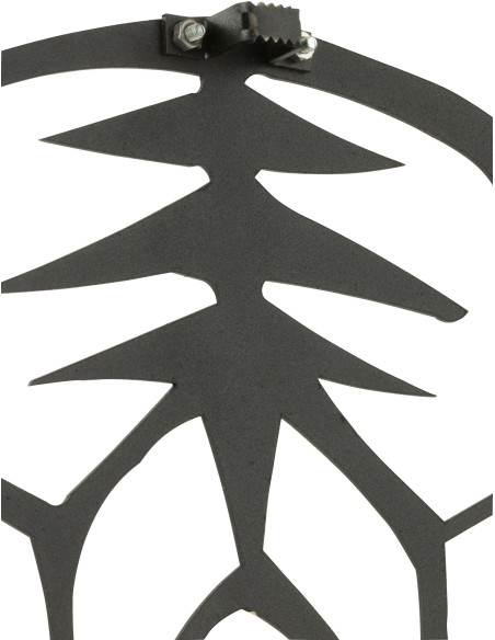 Déco Murale Tête de tigre Cyprian en Métal Noir 45x50 - 3
