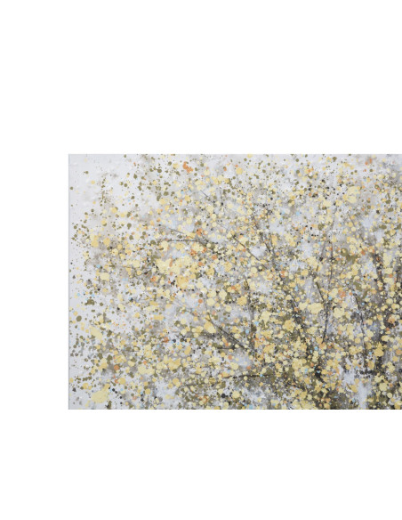 Toile murale peinte Arbre Doré Noir 80x120 Tree 