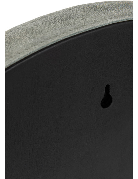 Miroir Mural Rond Savage en Cuir véritable Vert - 4