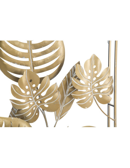 Déco murale moderne Feuilles 60x80 en Métal Doré Valir - 2