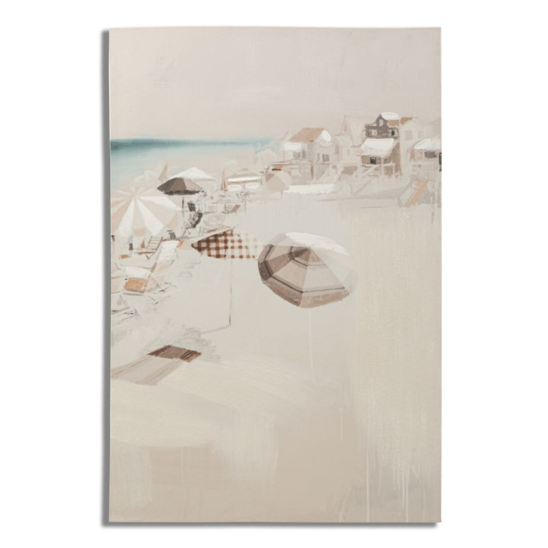 Toile murale imprimée et peinte Plage Beige 80x120 Beach 