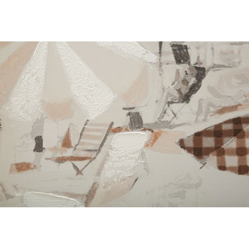 Toile murale imprimée et peinte Plage Beige 80x120 Beach 