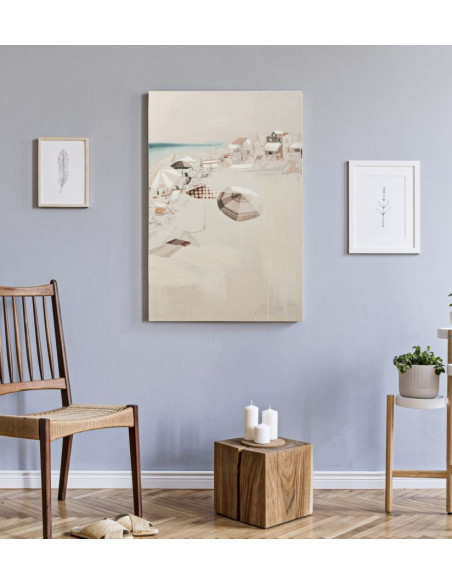 Toile murale imprimée et peinte Plage Beige 80x120 Beach 