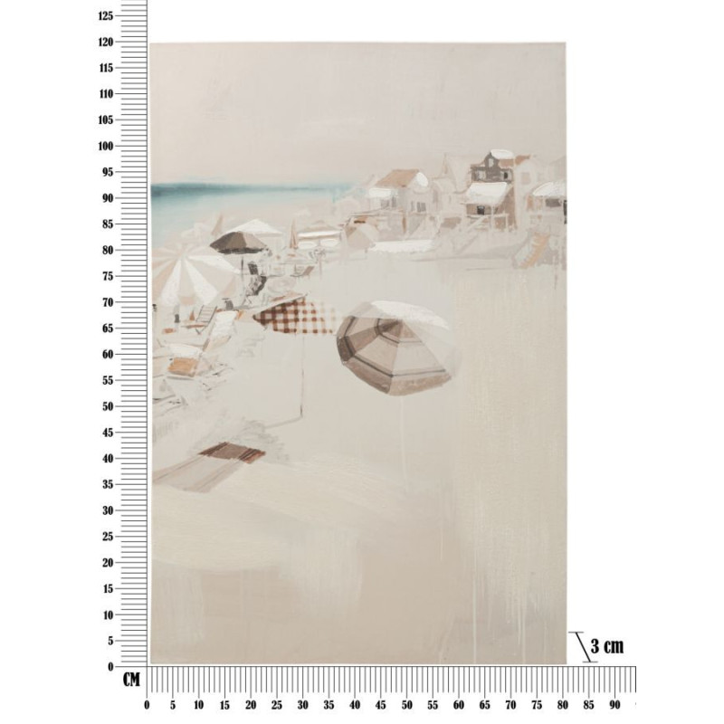 Toile murale imprimée et peinte Plage Beige 80x120 Beach 