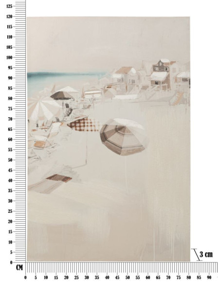 Toile murale imprimée et peinte Plage Beige 80x120 Beach 