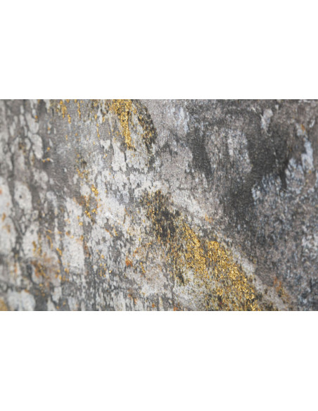 Toile murale et peinte Visage de Bouddha Gris Doré Bleu 80x120 Buddha 