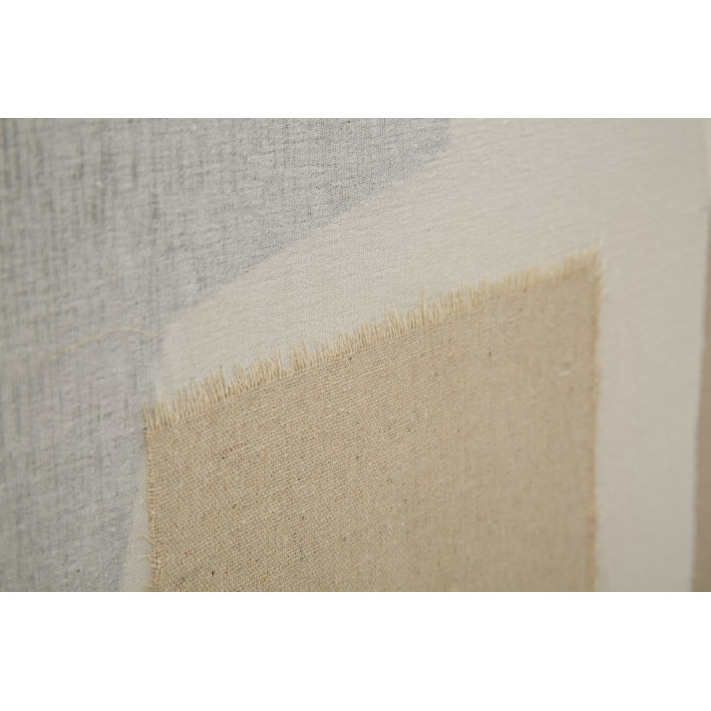 Toile murale imprimée et peinte Motif abstrait Beige Blanc crème Terracotta 80x100 Redy 