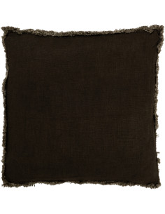 Coussin Carré Malfao 45x45 en Coton Vert Avec franges - 1