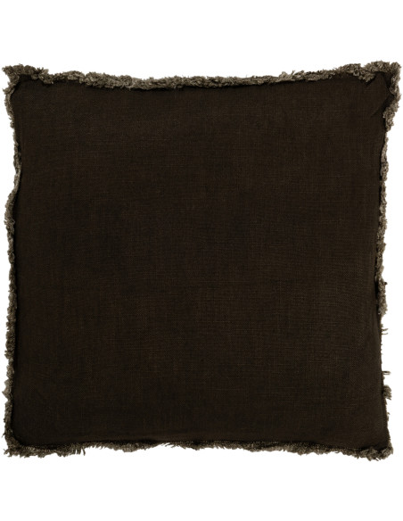 Coussin Carré Malfao 45x45 en Coton Vert Avec franges - 1