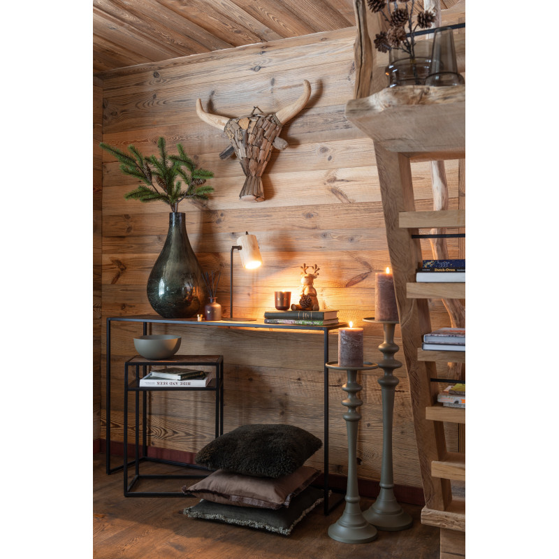 Coussin Carré Malfao 45x45 en Coton Vert Avec franges - 2