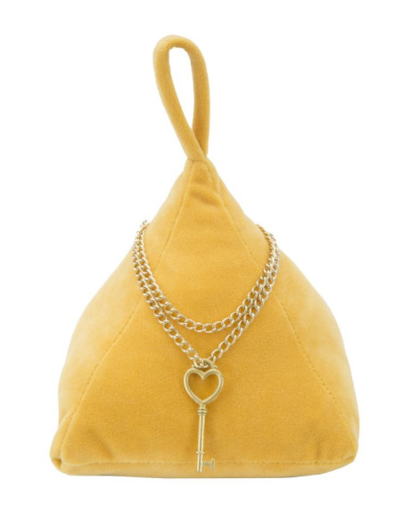 Cale porte moderne chic Triangle 14x20 en Tissu Orange Métal Doré Jolar 