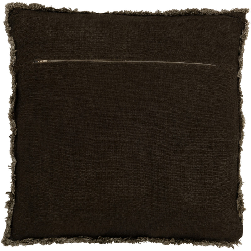 Coussin Carré Malfao 45x45 en Coton Vert Avec franges - 3