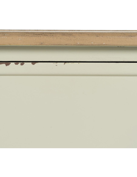 Commode vintage 3 tiroirs en Bois de sapin Beige Vieilli Naturel Kamira - 7