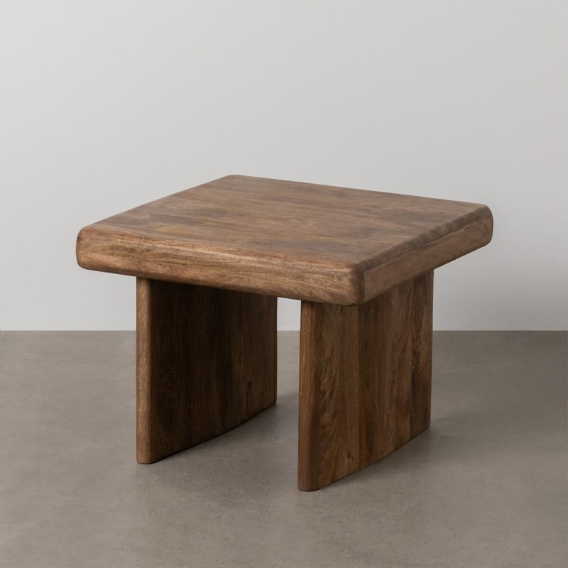 Table basse haut de gamme Carrée en Bois de manguier Marron Kelyra - 2