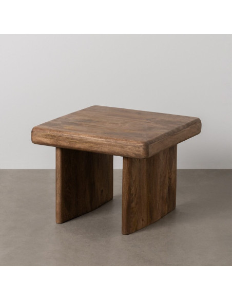Table basse haut de gamme Carrée en Bois de manguier Marron Kelyra - 2