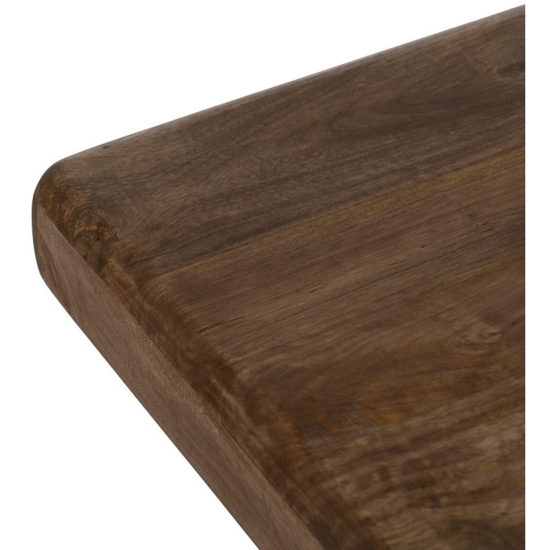 Table basse haut de gamme Carrée en Bois de manguier Marron Kelyra - 4