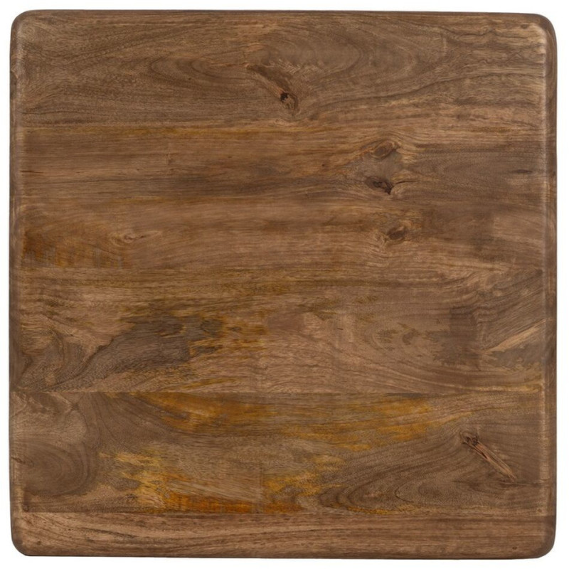 Table basse haut de gamme Carrée en Bois de manguier Marron Kelyra - 7