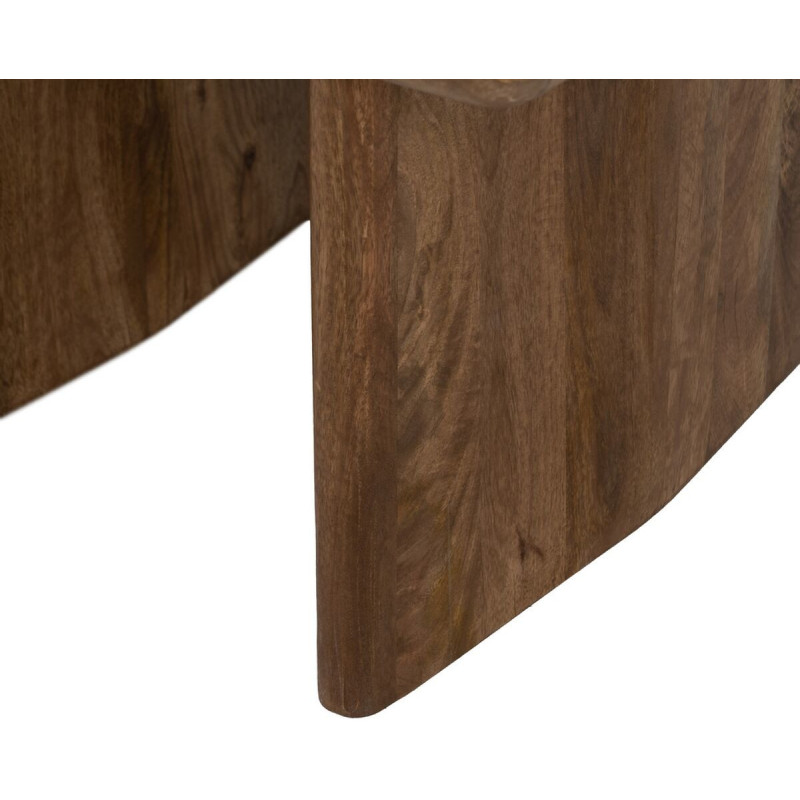 Table basse haut de gamme Carrée en Bois de manguier Marron Kelyra - 8