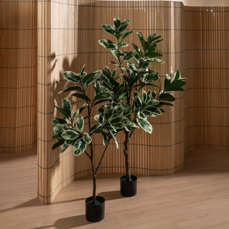 Grande Plante artificielle réaliste Magnolia Hauteur 150 cm en Plastique Vert - 7