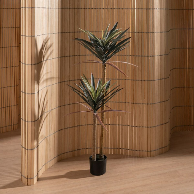 Grande Plante artificielle réaliste Yucca Hauteur 125 cm en Plastique Vert - 7
