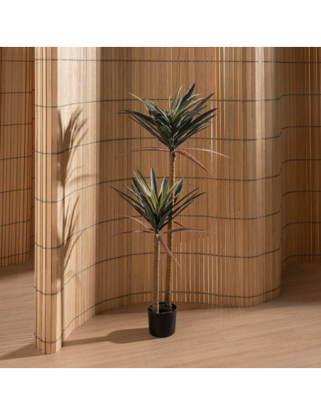 Grande Plante artificielle réaliste Yucca Hauteur 125 cm en Plastique Vert - 7