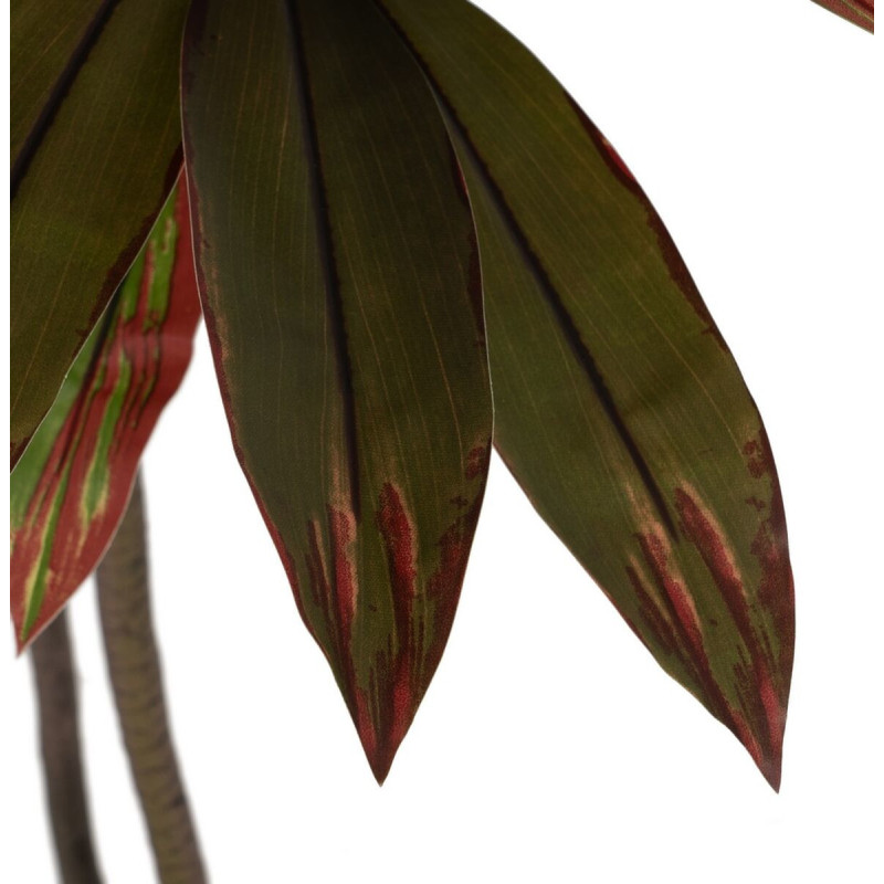 Grande Plante artificielle réaliste Dracaena Hauteur 165 cm en Plastique Vert Rouge - 3