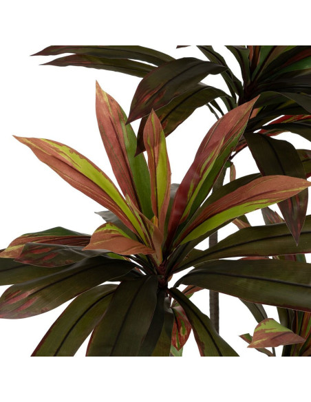 Grande Plante artificielle réaliste Dracaena Hauteur 165 cm en Plastique Vert Rouge - 4