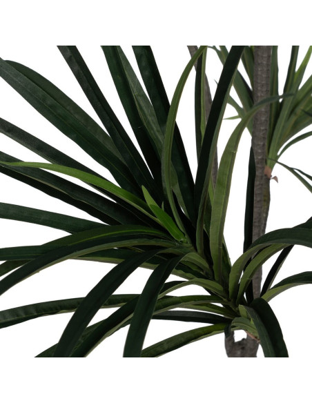 Grande Plante artificielle réaliste Dracaena Hauteur 220 cm en Plastique Vert - 4