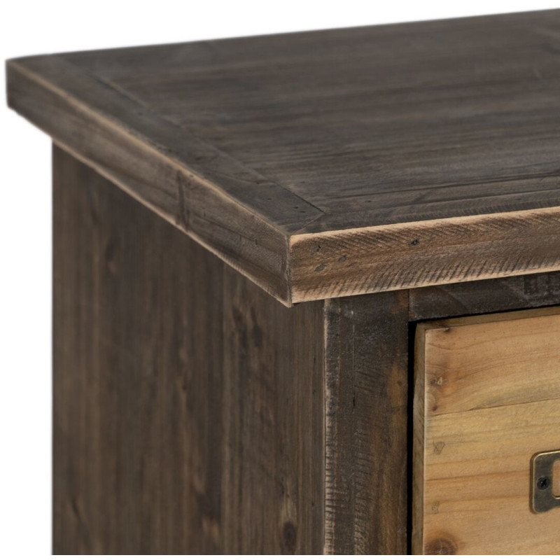 Grand Meuble d'apothicaire 32 tiroirs en Bois de sapin Marron Naturel Elron - 8