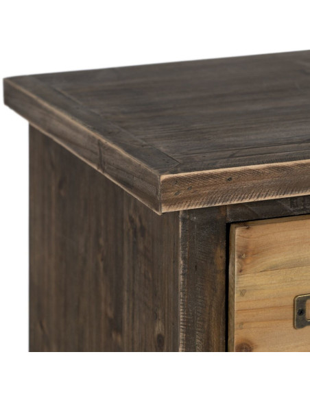 Grand Meuble d'apothicaire 32 tiroirs en Bois de sapin Marron Naturel Elron - 8